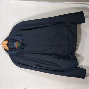 Polo Ralph Lauren Men's Bomber Style Windbreaker Jacket Blue Plaid Lined XXL EUC